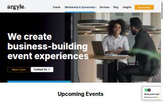 Argyle Catering Company website