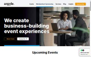 Argyle Catering website