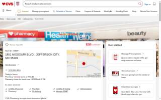 CVS Pharmacy of Jefferson City website