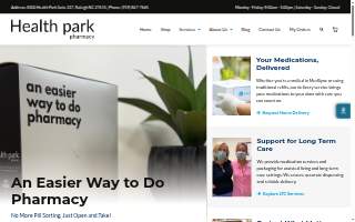 Health Park Pharmacy website