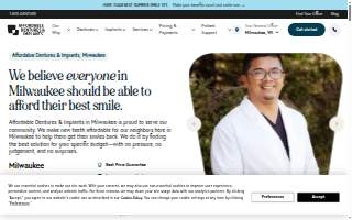 Affordable Dentures & Implants website