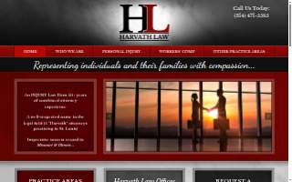 Harvath Law Office website
