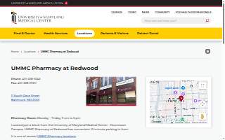 UM Pharmacy at Redwood website