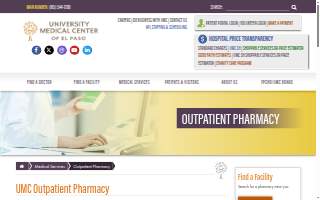 UMC West Pharmacy website
