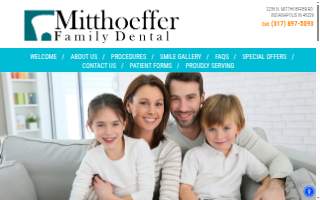 Mitthoeffer Family Dental website