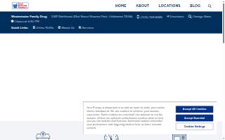 Westminster Family Drug website