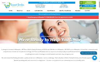 Sweet Smiles Family Dentistry website