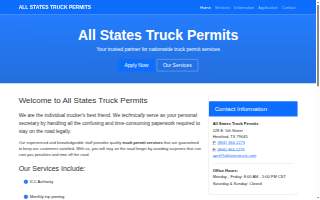All States Truck LLC Cross Dock Warehouse Lumper Service website