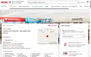 CVS Pharmacy of Ballwin website