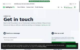 Sell My Car STL website