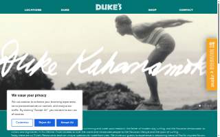 Dukes BBQ Shack website