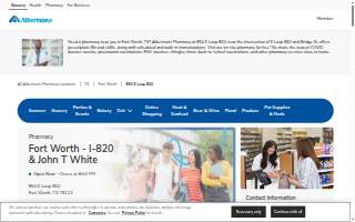 Albertsons Pharmacy of Fort Worth website