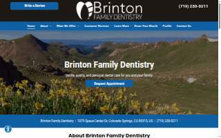 Brinton Family Dentistry website