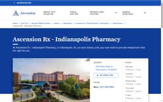 Ascension Rx - Indianapolis Pharmacy website