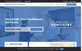 Woodland Dentistry & Braces website