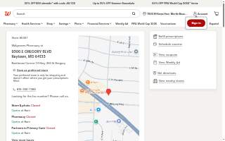 Walgreens Pharmacy of Raytown website