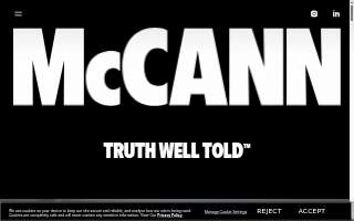 McCann's Bookkeeping & Tax Service website
