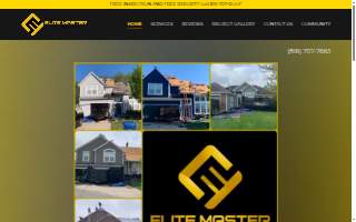 Elite Master Contractors website