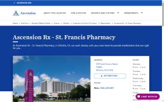 Ascension Rx - St. Francis Pharmacy of Wichita website