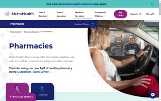 MetroHealth Main Campus Pharmacy website