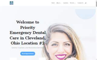 Priority Emergency Dental Care of Cleveland website