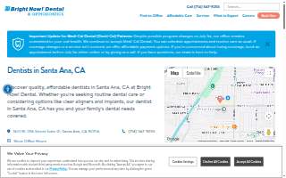 Bright Now! Dental & Orthodontics - Santa Ana website