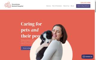 Grandview Animal Hospital website