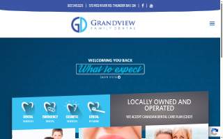 Grandview Family Dental website