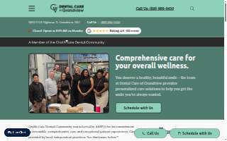 Dental Care of Grandview website