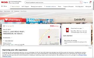 CVS Pharmacy of Henderson website