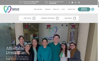 Venetian Family Dental website