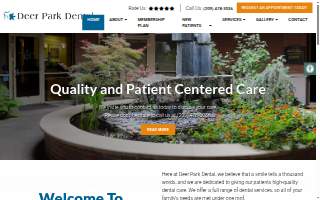 Deer Park Dental website