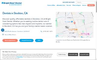 Bright Now! Dental & Orthodontics - Stockton website