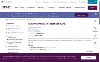 Falk Pharmacy website