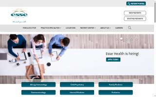 Esse Health Watson Primary Care website