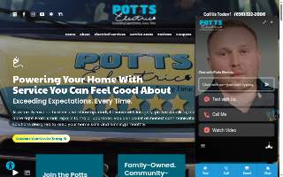 Potts Electric (Formerly Spark Daddy LLC) website