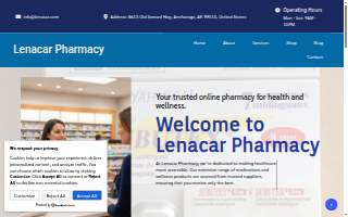 Lenacar Pharmacy website