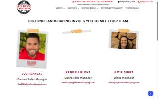 Big Bend Landscaping website