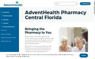AdventHealth Pharmacy website