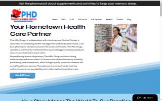 PHD Pharmacy & Medical Supplies website