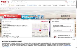 CVS of Sedalia website