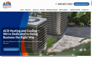 ACR Heating and Cooling website