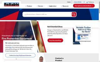Reliable heating & Cooling company website