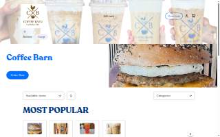 Coffee Barn website