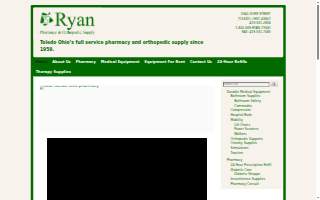 Ryan Pharmacy and Orthopedic Supply website