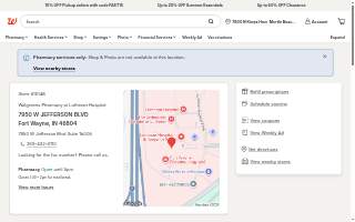 Walgreens Pharmacy at Lutheran Hospital website