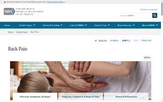 Back Pain Center website