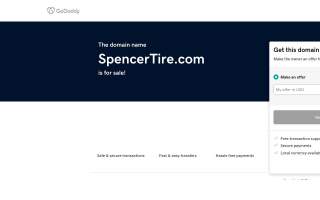 Spencer Tire and Auto Repair website
