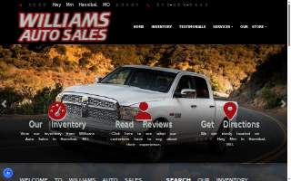 Williams Auto Sales website