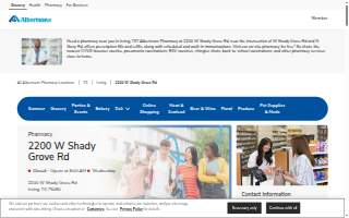 Albertsons Pharmacy of Irving website